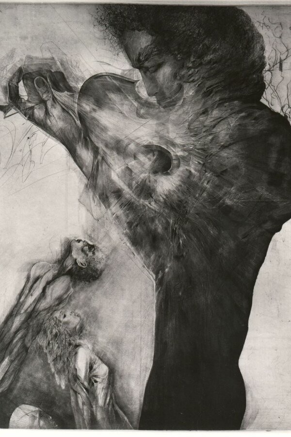 Karel Demel, Capricio, 1985, kombinovaná technika